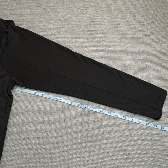 The North Face Mens Black 1/4 Zip Pullover Fleece Lined Jacket Medium Sweatshirt - Picture 10 of 12